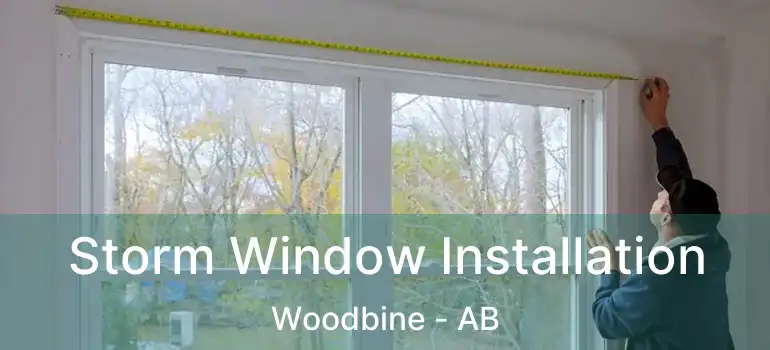  Storm Window Installation Woodbine - AB