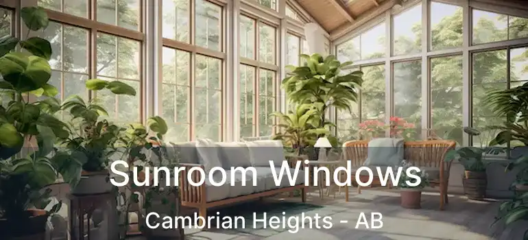  Sunroom Windows Cambrian Heights - AB