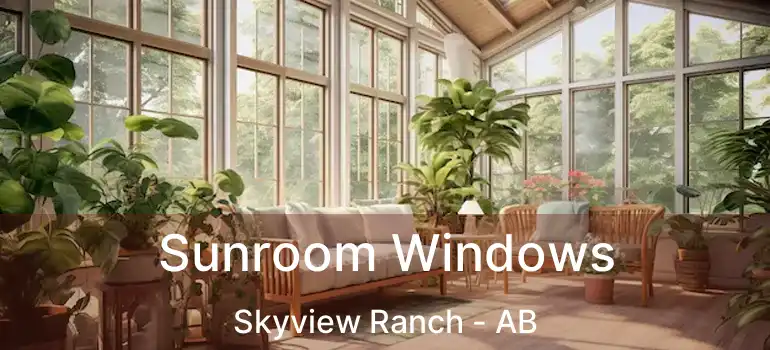  Sunroom Windows Skyview Ranch - AB