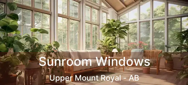  Sunroom Windows Upper Mount Royal - AB