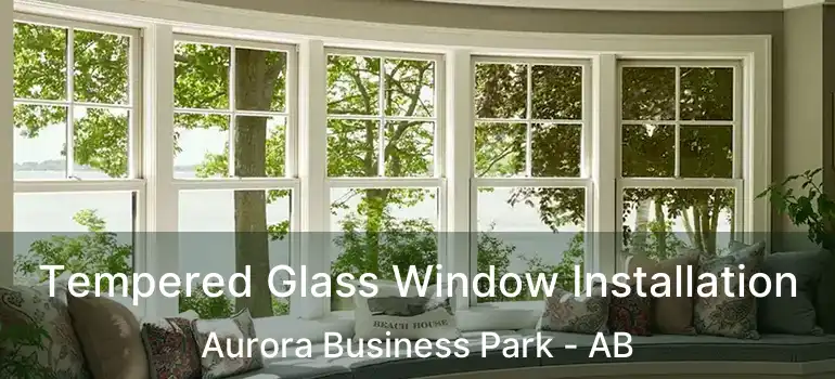  Tempered Glass Window Installation Aurora Business Park - AB