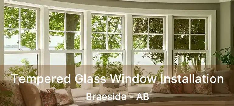  Tempered Glass Window Installation Braeside - AB