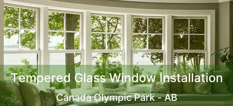  Tempered Glass Window Installation Canada Olympic Park - AB