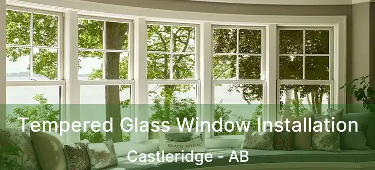  Tempered Glass Window Installation Castleridge - AB