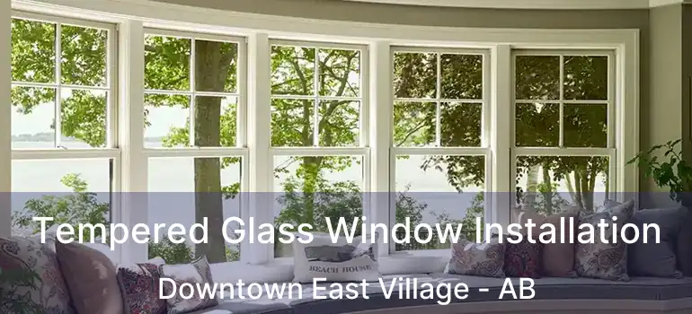  Tempered Glass Window Installation Downtown East Village - AB