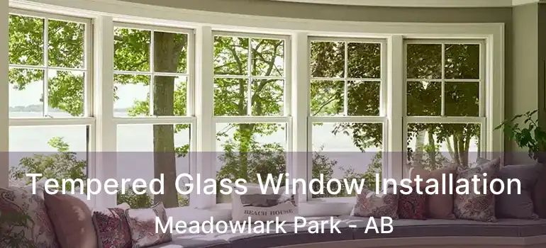  Tempered Glass Window Installation Meadowlark Park - AB