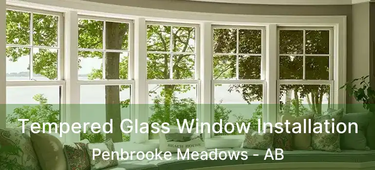  Tempered Glass Window Installation Penbrooke Meadows - AB