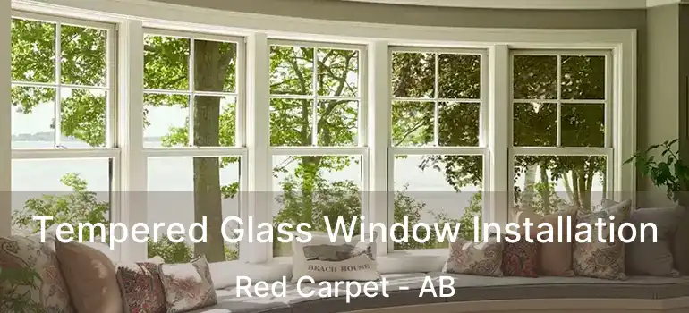  Tempered Glass Window Installation Red Carpet - AB