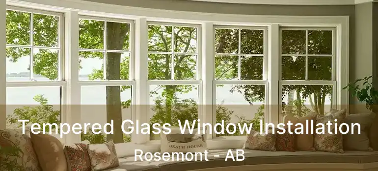  Tempered Glass Window Installation Rosemont - AB