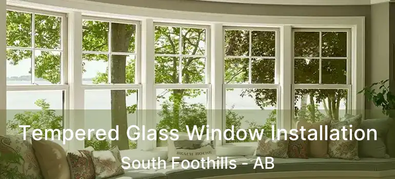  Tempered Glass Window Installation South Foothills - AB
