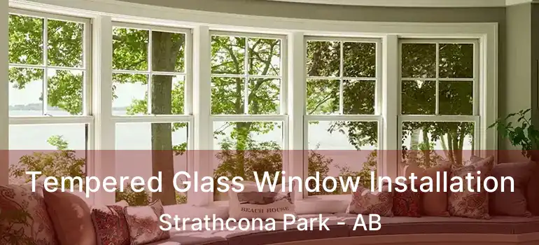  Tempered Glass Window Installation Strathcona Park - AB