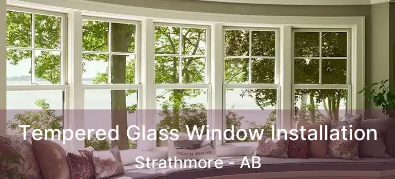  Tempered Glass Window Installation Strathmore - AB