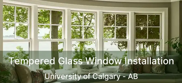 Tempered Glass Window Installation University of Calgary - AB