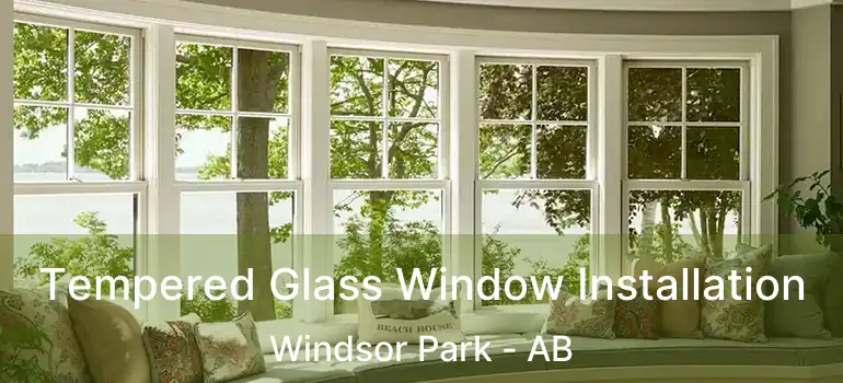  Tempered Glass Window Installation Windsor Park - AB