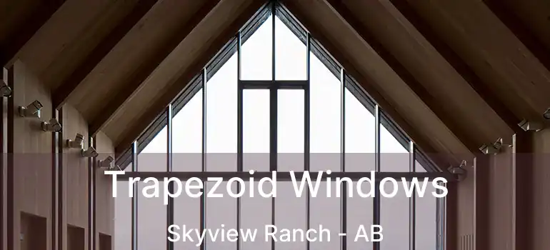  Trapezoid Windows Skyview Ranch - AB