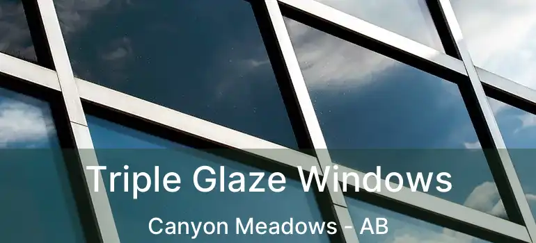  Triple Glaze Windows Canyon Meadows - AB