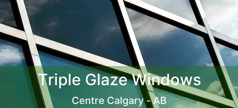  Triple Glaze Windows Centre Calgary - AB