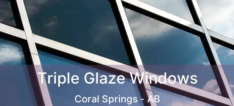  Triple Glaze Windows Coral Springs - AB