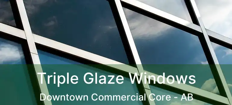  Triple Glaze Windows Downtown Commercial Core - AB
