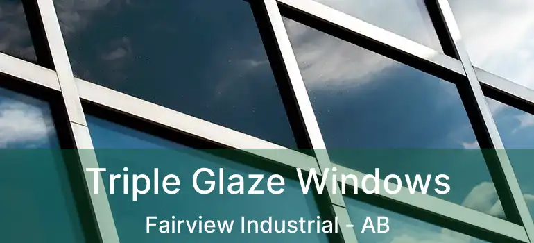  Triple Glaze Windows Fairview Industrial - AB