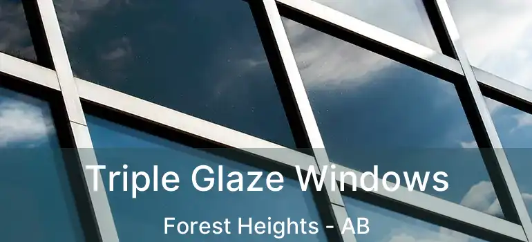  Triple Glaze Windows Forest Heights - AB