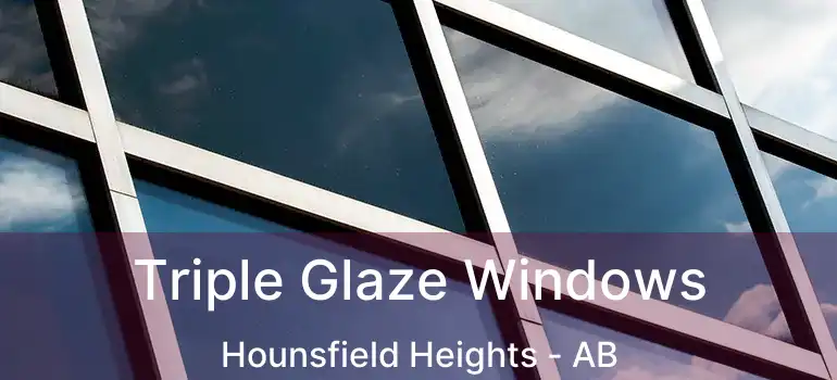  Triple Glaze Windows Hounsfield Heights - AB