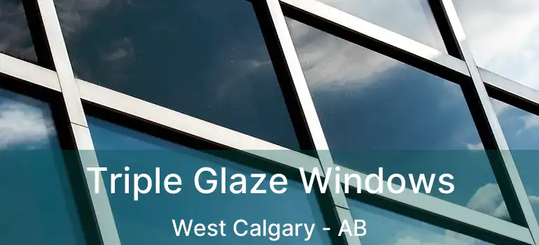  Triple Glaze Windows West Calgary - AB