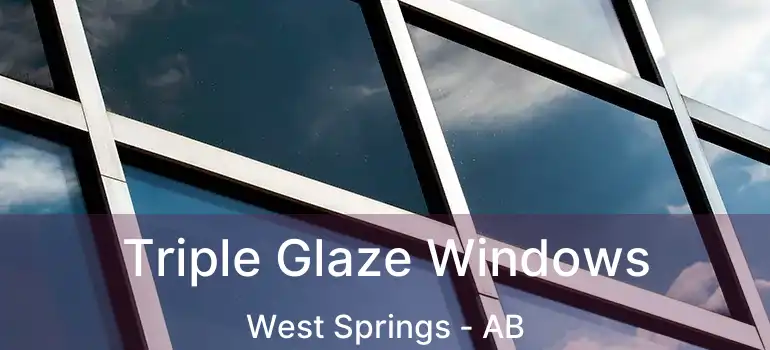  Triple Glaze Windows West Springs - AB