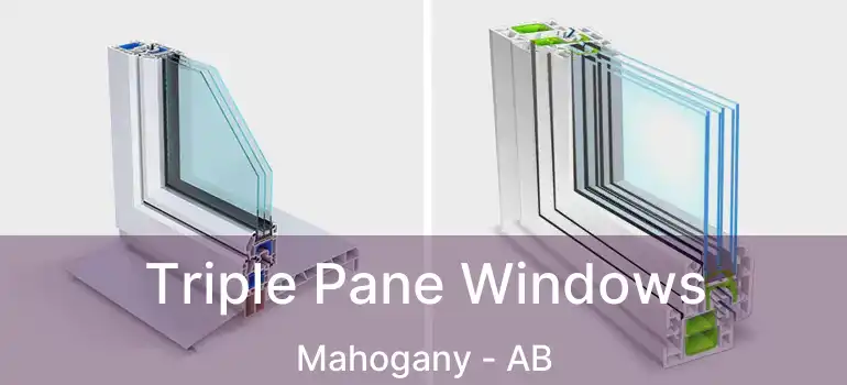  Triple Pane Windows Mahogany - AB