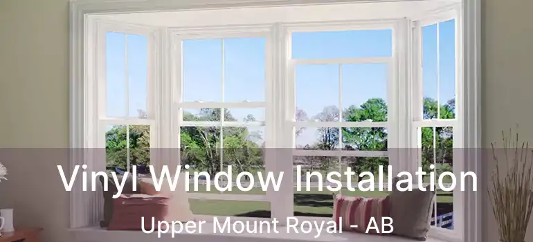 Vinyl Window Installation Upper Mount Royal - AB