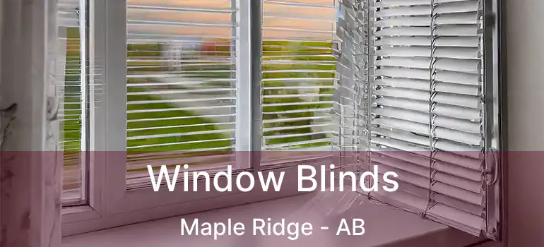  Window Blinds Maple Ridge - AB