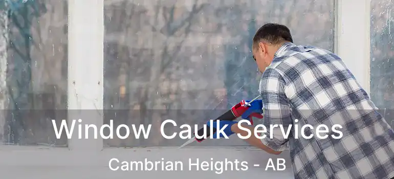  Window Caulk Services Cambrian Heights - AB