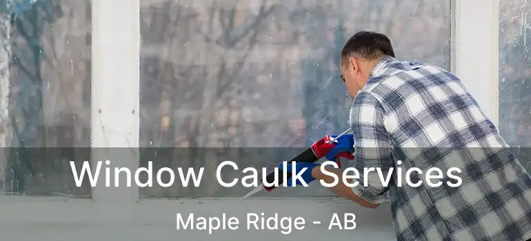  Window Caulk Services Maple Ridge - AB