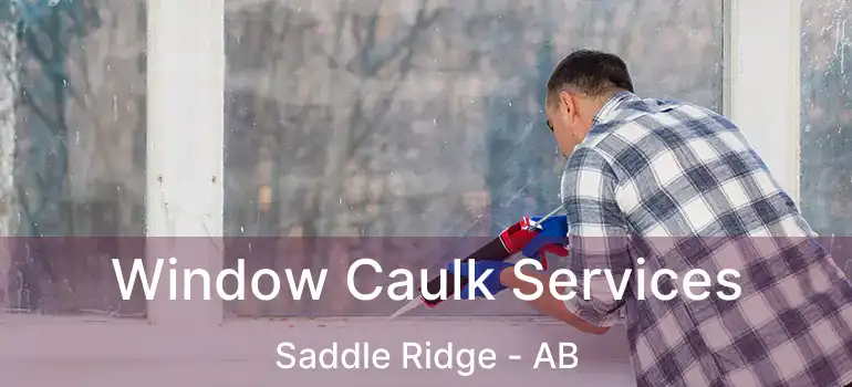  Window Caulk Services Saddle Ridge - AB