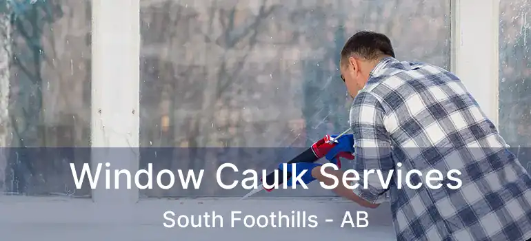  Window Caulk Services South Foothills - AB