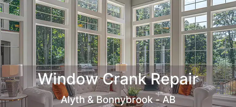  Window Crank Repair Alyth & Bonnybrook - AB