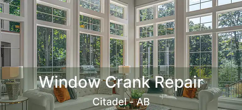  Window Crank Repair Citadel - AB