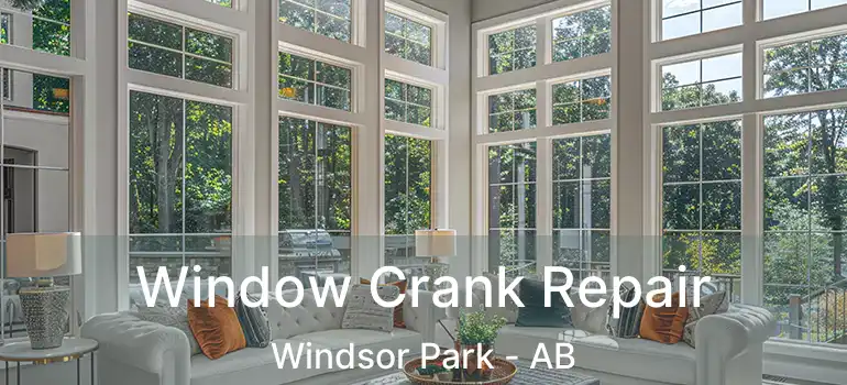  Window Crank Repair Windsor Park - AB
