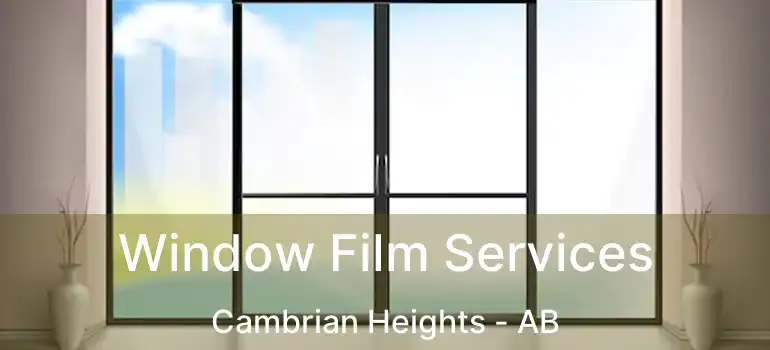  Window Film Services Cambrian Heights - AB