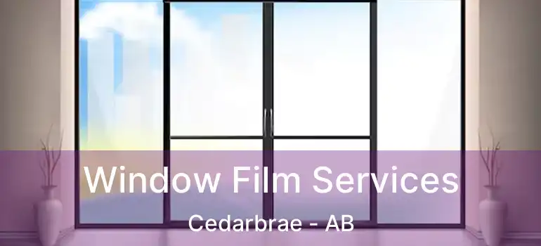  Window Film Services Cedarbrae - AB