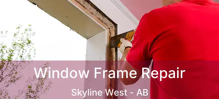  Window Frame Repair Skyline West - AB