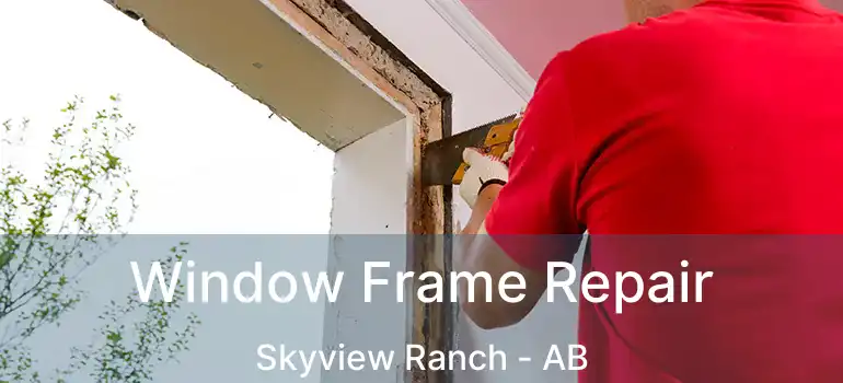  Window Frame Repair Skyview Ranch - AB