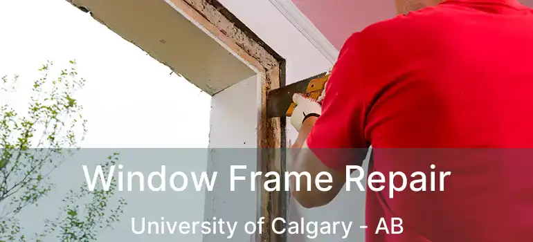  Window Frame Repair University of Calgary - AB