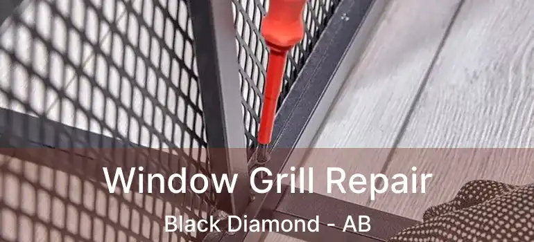 Window Grill Repair Black Diamond - AB