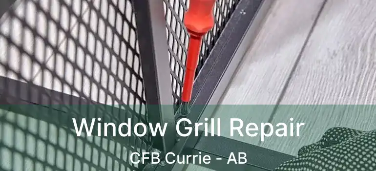  Window Grill Repair CFB Currie - AB