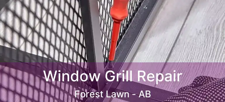  Window Grill Repair Forest Lawn - AB