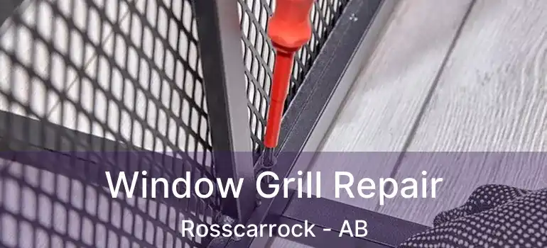  Window Grill Repair Rosscarrock - AB