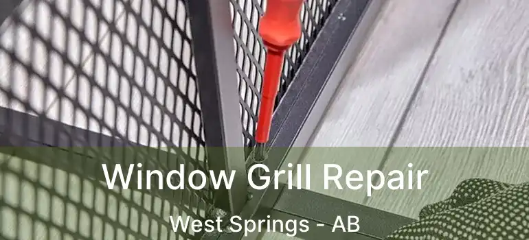  Window Grill Repair West Springs - AB