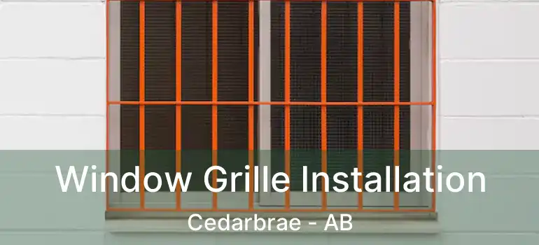  Window Grille Installation Cedarbrae - AB