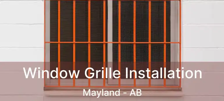 Window Grille Installation Mayland - AB